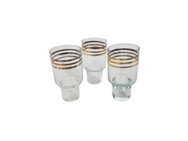 Likeurstel - Barset - verzilverd - Peervorm  -  1960s