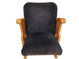 Bioscoopstoel - Theater Arm Stoel - hout - textiel - 1950's
