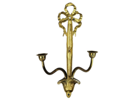 Wandkandelaars (2) - verguld - brons - Hollywood Regency stijl - 2e helft 20e eeuw