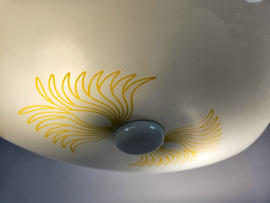 Paraplulamp - Retro - Vintage - glas - metaal - 3e kwart 20e eeuw
