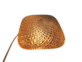 Glashutte Limburg - Tynell stijl - plafonniere - amber - 3e kwart 20e eeuw