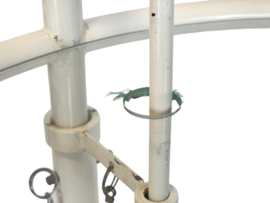 Design Side table - Eileen Gray stijl -  metaal - glas - 80s