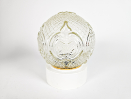 Massive  - Space Age - Plafonniere - geperst glas - 70's