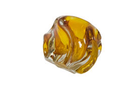 Josef Hospodska - Tsjechië - glasdesign - twisted vase  - Chribska glassworks - 60's