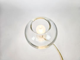 Tafellamp - glas - kristal - Toni Zuccheri stijl - bollamp  - 3e kwart 20e eeuw