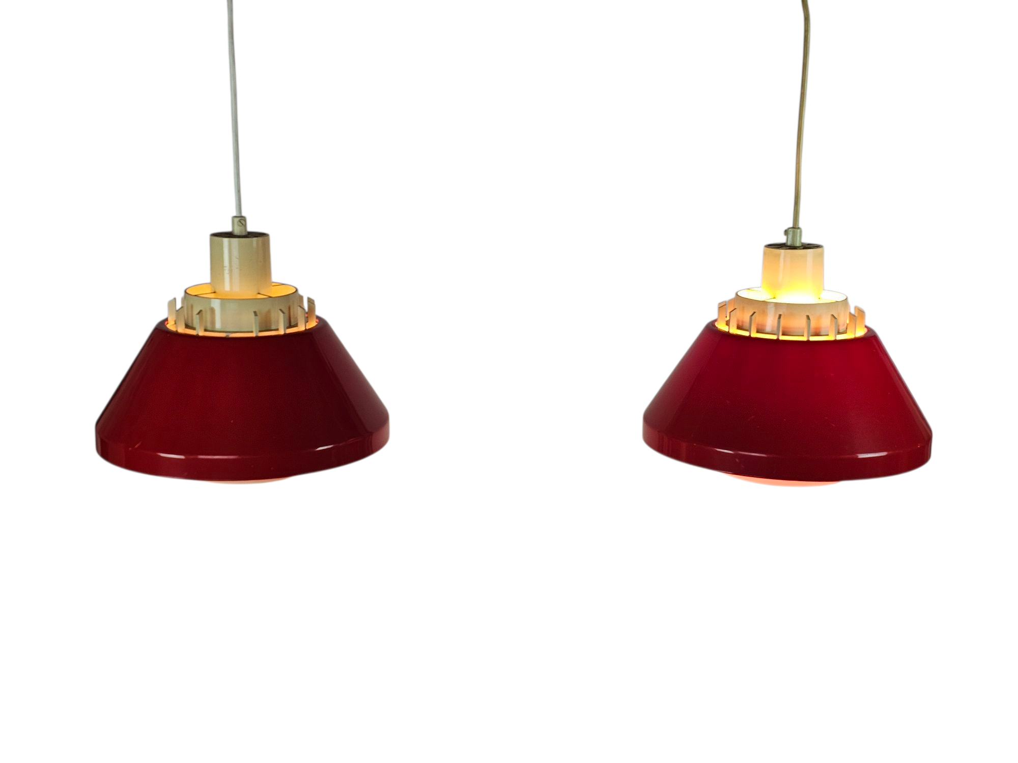 Lyskaer Belysning - made in  Denmark - model 854 - set (2) - hanglampen - kunststof - mid century