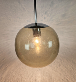 Peill & Putzler - bubbelglas - verchroomd staal - West-Germany  - 1970's