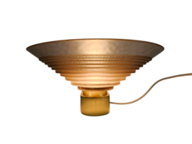 Peill & Putzler - model 73932 - wandlamp - messing - rookglas - 70's