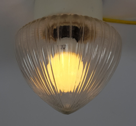 Vintage - Druppelvormige plafondlamp - glas - 60's