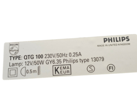 Philips Holland - model QTG 100 - bureaulamp - 80's