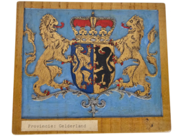 Stads & Provinciewapens - Historische Wapenschilden - hout - (8) -  2e helft 20e eeuw