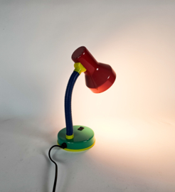 Trio Leuchten -  Memphis Style -  Bureaulamp  - Groen-Rood-Blauw Tafellamp - Germany - 80's
