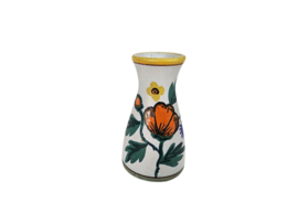 Flora Keramiek - Gouda - handbeschilderd -  model Poppy - miniatuurvaasje - Holland - 60's
