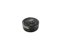Pillendoosje - Zilver -  gehamerd beslag - 1950s