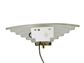 Happy Light - Vintage muurlamp - Hollywood Regency stijl - geperst glas - 80's