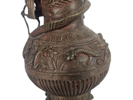 Tibet - brons - 'Dragon' - Mythische figuren  - vaas -  20e eeuw