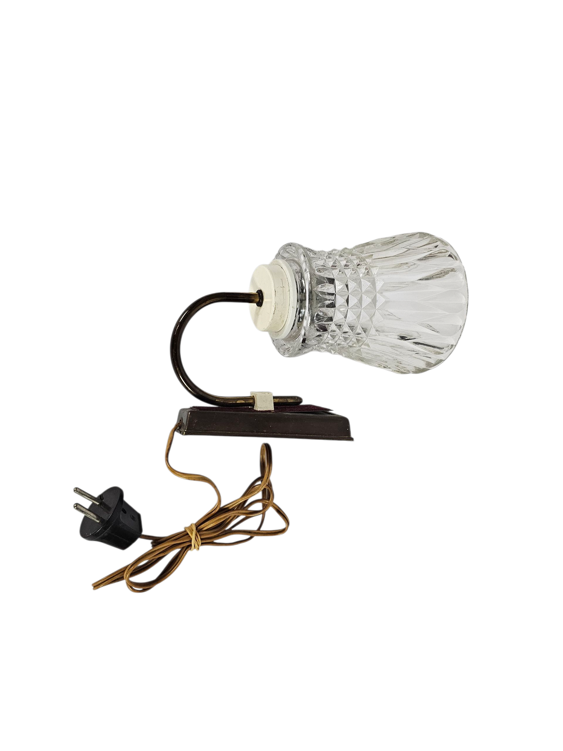 Vintage muurlamp - koper - messing - kristal - Holland - 60's