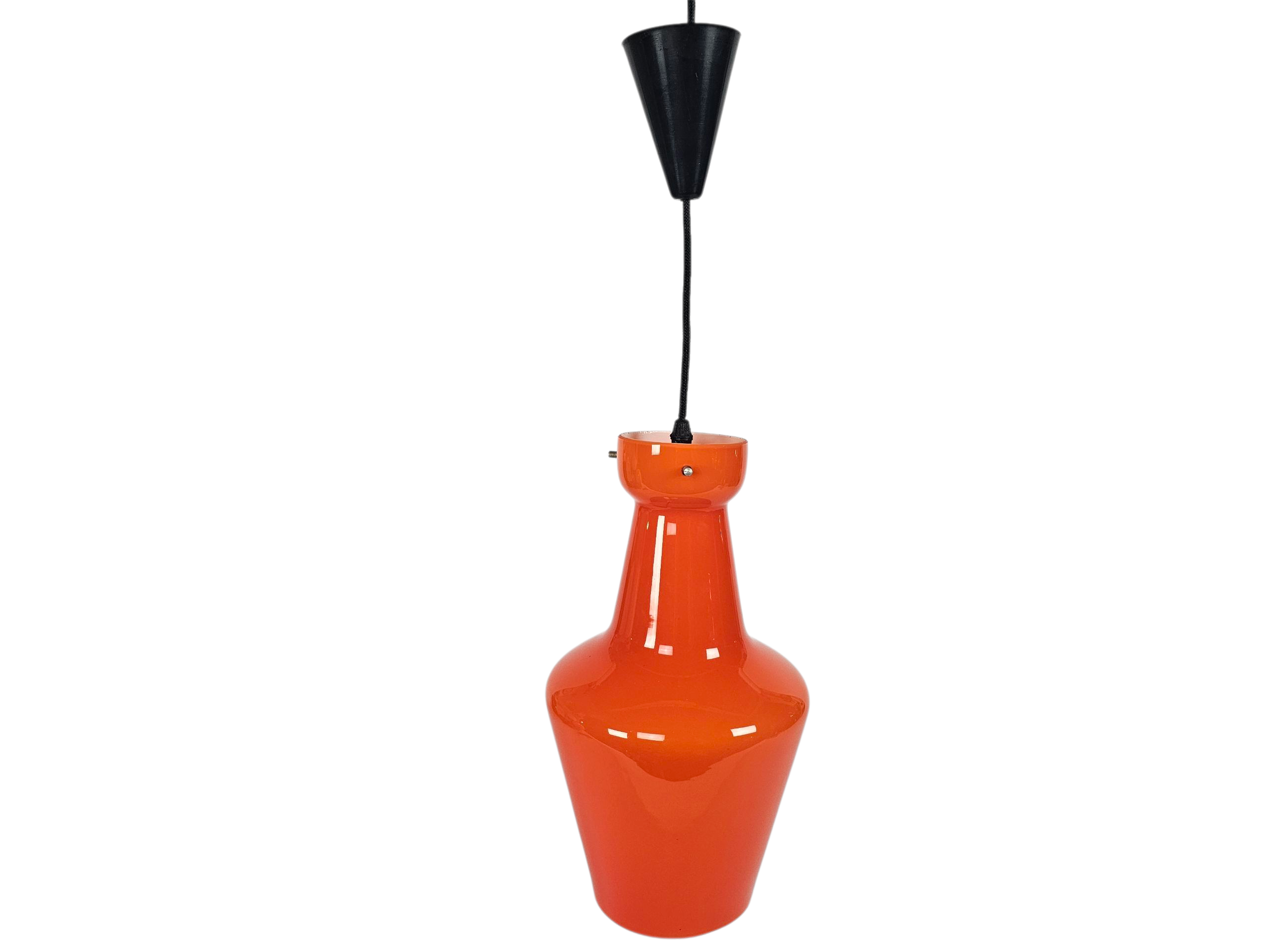 Targetti Sankey - Made in Italy - opaalglas - oranje - hanglamp - 1960's
