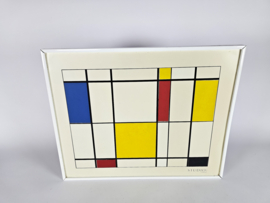 L’Oreal Studio Line - Piet Mondriaan stijl compositie - magneet - affiche - 1980's
