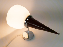 Disignoluce - Andrea Bastianelli - wandlamp - opaalglas - chroom - 90's