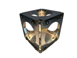 Goffredo Reggiani - Cube lamp - tafellamp - verchroomd staal - 1970's
