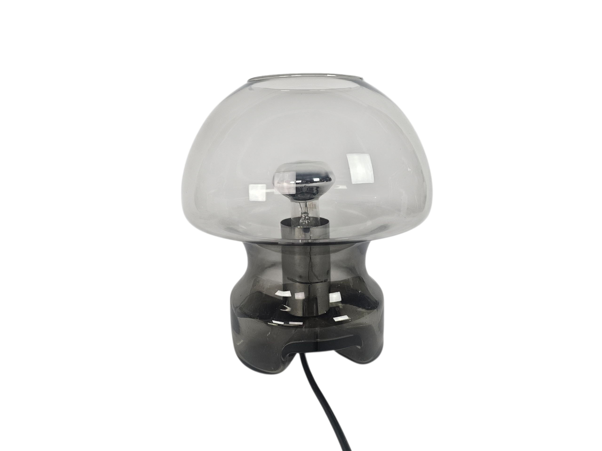 Süssmuth Leuchten - Mushroom Lamp - 'Smoked' glas - Germany - 1970's