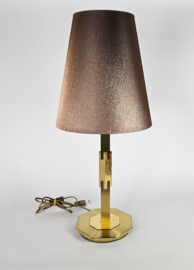 Arte Lumen - Willy Rizzo stijl - messing - tafellamp - 3e kwart 20e eeuw