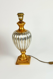 Tafellamp - Bureaulamp - Made in Italy  - goud - zilver - Hollywood Regency stijl - 90's