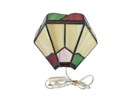 Wandlamp - Tiffany stijl - glas en lood - 3e kwart 20e eeuw