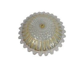 Murano - XL plafonniere - glas met ingesloten goud deeltjes - Italie - 3e kwart 20e eeuw