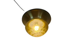 Dijkstra - Fokke Dijkstra - 'Flush Mount' - Space Age plafonniere - amber - 70's