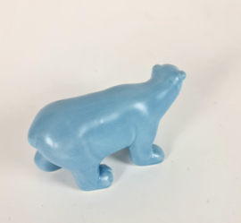 Goudse plastieken - ijsbeer - porselein - plateel - 70's