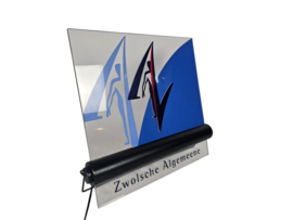 Reclamezuil/Lamp - 'Zwolsche Algemeene' -  lichtbak - 1990's