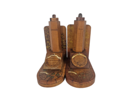 Boekensteunen "Strijd om de Grebbeberg 1940" - Hout- Eiken - Militaria