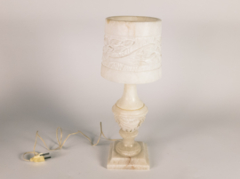 Albast - natuursteen - tafellamp - Spanje - tafellamp - 90's