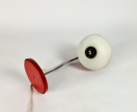 Hala Zeist - bureaulamp - rood - flexibele hals - 60's