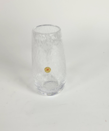 Dutch design glas - Leerdam - Floris Meydam - serica -  ingesloten luchtbellen - 80's