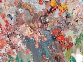 Petronella Humfeld - Stilleven - Modern-Impressionistisch - 'Voorjaar' - impasto techniek' - 1960's