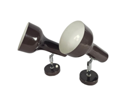 Hala Zeist - model 734 - bruin - chroom - wandspots (2) - 60's