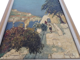Eulalie Mulford Banks - olieverf op canvas - Mediterrane - 3e kwart 20e eeuw