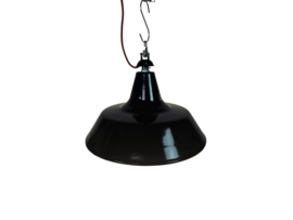 Industriëel - emaille - hanglamp - fabriekslamp - Italie - 90's