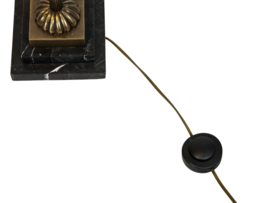 Maison Charles - verguld - 'Pineapple' - Palm vloerlamp - marmeren voet - 1970's