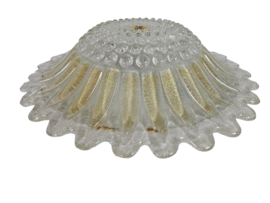 Murano - XL plafonniere - glas met ingesloten goud deeltjes - Italie - 3e kwart 20e eeuw