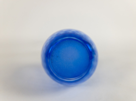 Murano - flesvaas - ingesloten luchtbellen - cobalt blauw - Italie - 80's