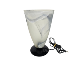 Licht ´88 - Dutch design - tafellamp - kelklamp - gemarmerd glas - 80's