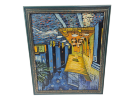 Reproductie Vincent van Gogh - 'Terras 'Place du Forum' - olieverf op doek - gesigneerd