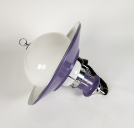 Brevettato - Space Age - hanglamp - opaalglas - metaal - Italie - 70's