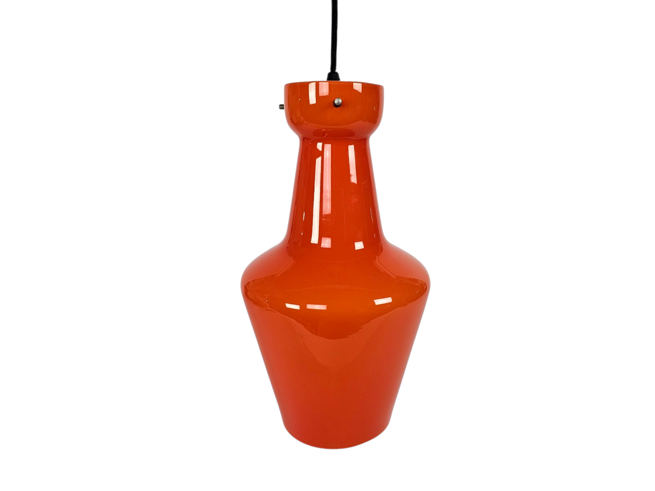 Targetti Sankey - Made in Italy - opaalglas - oranje - hanglamp - 1960's
