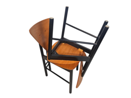 Italian design - driehoekig design - gebogen multiplex - Italie - 80's