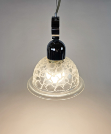 Murano -  hanglamp - kristal- chroom - Italie - mid century modern